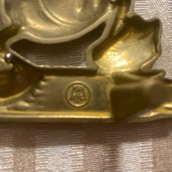 DISNEY DONALD DUCK BRASS STANDING PICTURE FRAME VINTAGE DISNEY PRODUCTIONS - Picture 3 of 5